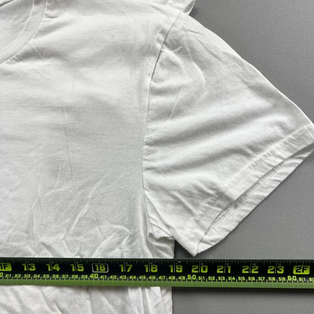 Lucky Brand Underwear T Shirt Mens Large White Cotton Logo Crew Neck Lot Of 2